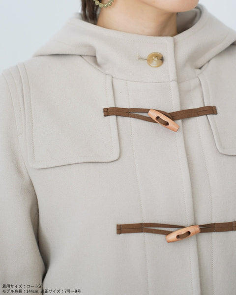 画像をギャラリービューアに読み込む, ウールショートダッフルコート【286】