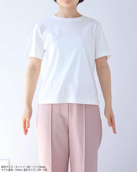 画像をギャラリービューアに読み込む, クルーネックコンパクトTシャツ【227】