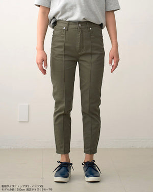ピンタッククロップドパンツ【409】
