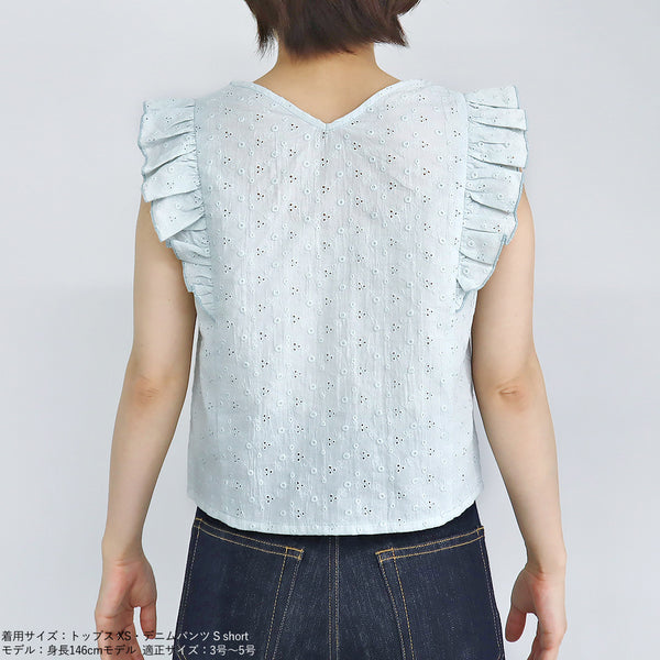 画像をギャラリービューアに読み込む, 前後2wayコットンレーストップス【セットアップ可能】【109】