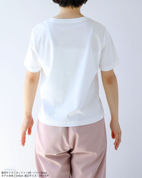画像をギャラリービューアに読み込む, クルーネックコンパクトTシャツ【227】