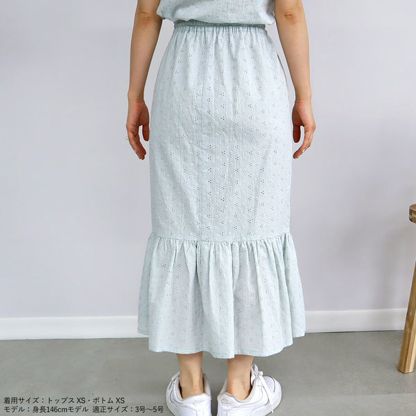 画像をギャラリービューアに読み込む, コットンレースマーメイドスカート【セットアップ可能】【117】