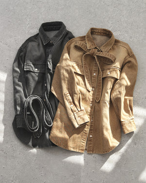 小柄ブランド/低身長ブランド/低身長/小柄/小柄シャツ/デニムシャツ/リボンシャツ