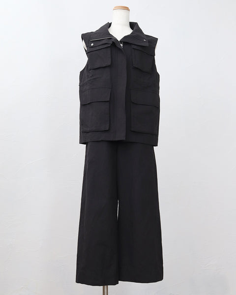 画像をギャラリービューアに読み込む, リネンコットンストレートパンツ(セットアップ可能)【861】
