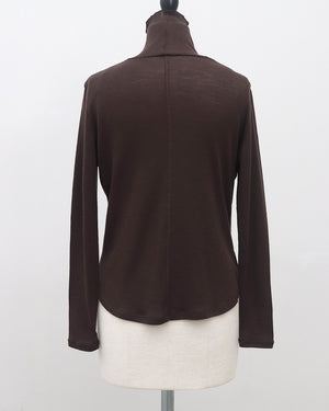 ウールハイネックカットソー【831】