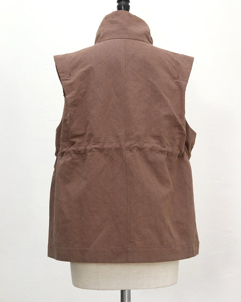 画像をギャラリービューアに読み込む, 《4/5(日)23:59までSET割》リネンコットンサファリベスト(セットアップ可能)【860】
