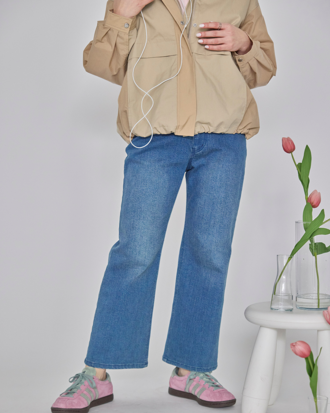 147_ichi_yon_nana】セミフレアワイドデニム|低身長さん必見 147_ichi_yon_nana】セミフレアワイドデニム|低身長さん必見