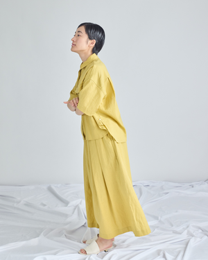 小柄ブランド/低身長ブランド/低身長/小柄/小柄リネンシャツ/リネンシャツ/リネンパンツ/低身長リネンパンツ/低身長セットアップ/セットアップ/小柄パンツ/低身長ボトムス