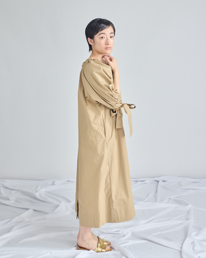 小柄ワンピース/低身長ワンピース/コットンワンピース/低身長シャツワンピース/4wayワンピース
