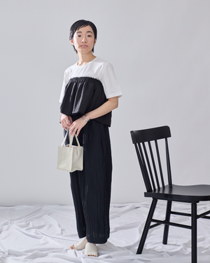 低身長用Tシャツ/小柄用/低身長/Tシャツ/低身長ブランド/小柄ブランド/小柄TOPS/ビスチェセットトップス/マルチway/ チュールビスチェ