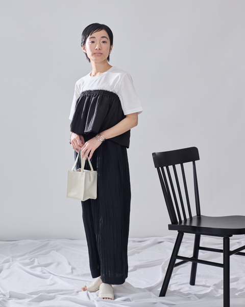 画像をギャラリービューアに読み込む, 低身長用Tシャツ/小柄用/低身長/Tシャツ/低身長ブランド/小柄ブランド/小柄TOPS/ビスチェセットトップス/マルチway/ チュールビスチェ
