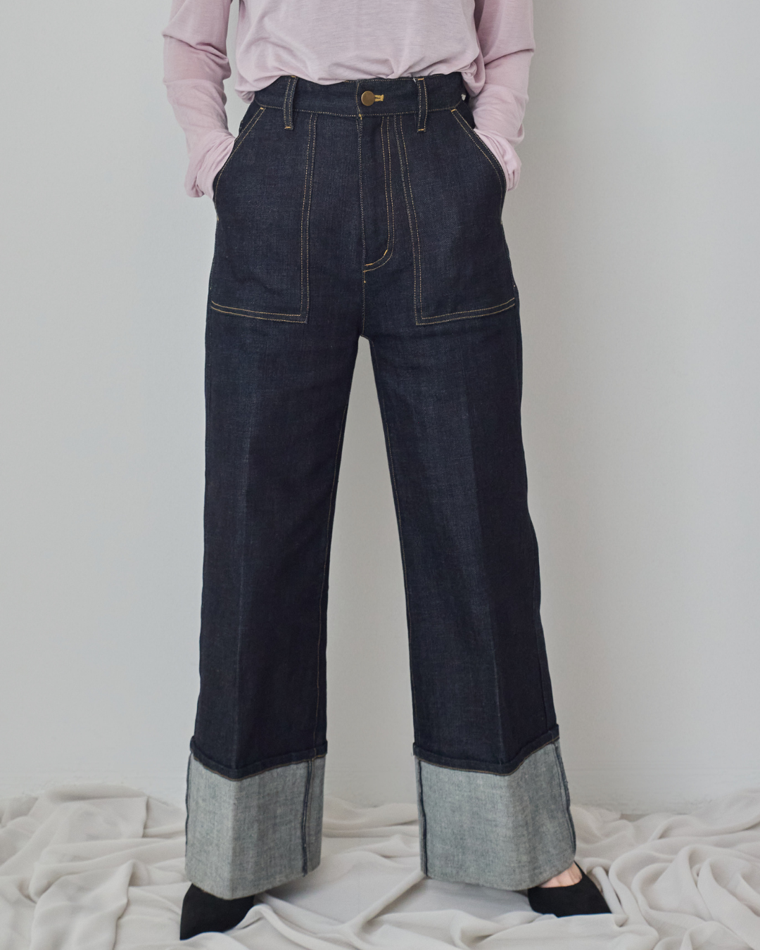 147_ichi_yon_nana】ロールアップデニム|低身長さん必見・小柄 147_ichi_yon_nana】ロールアップデニム|低身長さん必見・小柄