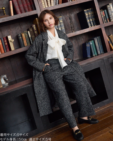 画像をギャラリービューアに読み込む, へリンボーンウールパンツ(Japan Fabric)【692】
