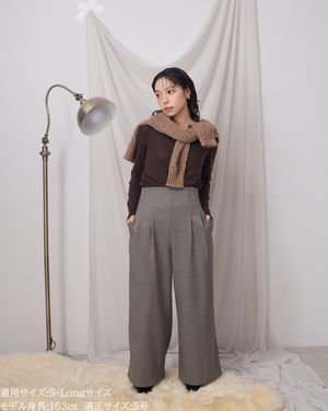 低身長パンツ/小柄パンツ/低身長用ボトム/低身長用/韓国系/韓国風/低身長コーディネート/小柄コーデ/パンツコーデ/ハイウエストパンツ/美脚パンツ/147㎝