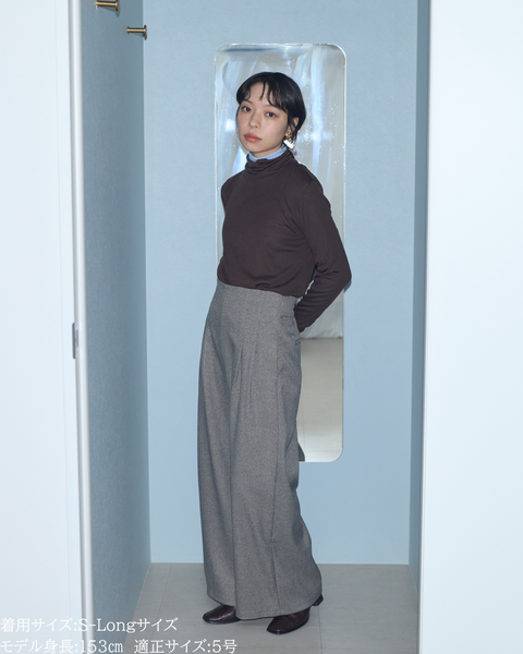 画像をギャラリービューアに読み込む, 低身長パンツ/小柄パンツ/低身長用ボトム/低身長用/韓国系/韓国風/低身長コーディネート/小柄コーデ/パンツコーデ/ハイウエストパンツ/美脚パンツ/147㎝
