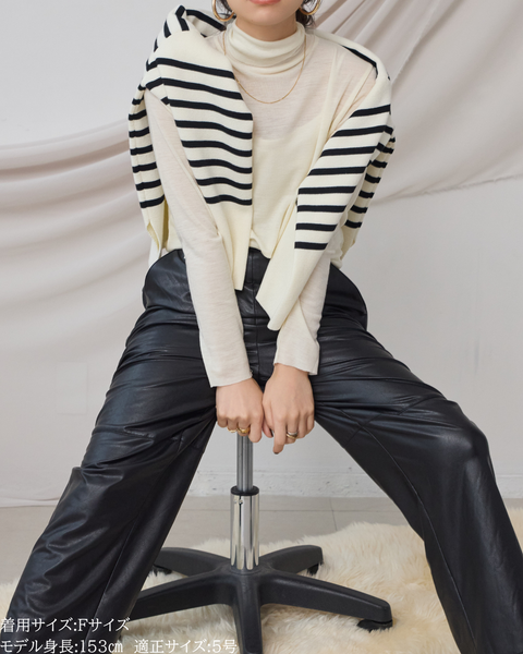 画像をギャラリービューアに読み込む, 低身長向けトップス/低身長用/小柄ワトップス/小柄用/147㎝/SSサイス/XSサイズ/インナー/タートルニット/低身長/ウール/ウールインナー
