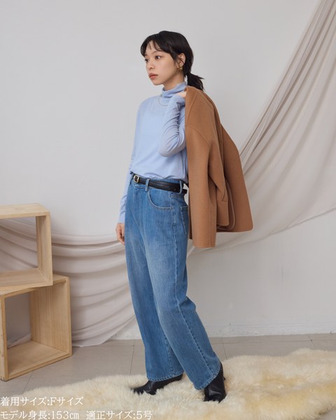 画像をギャラリービューアに読み込む, 低身長向けトップス/低身長用/小柄ワトップス/小柄用/147㎝/SSサイス/XSサイズ/インナー/タートルニット/低身長/ウール/ウールインナー
