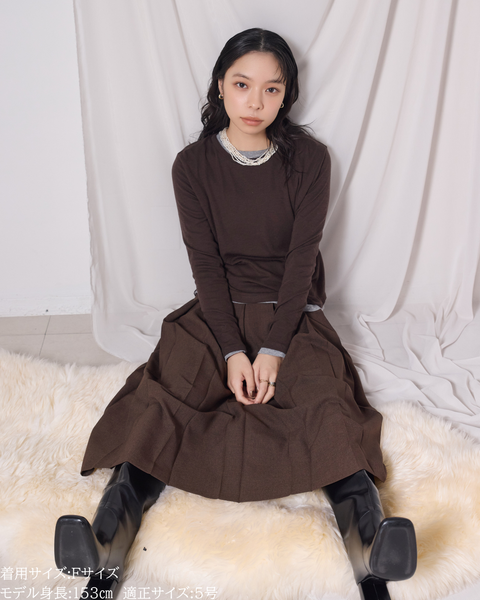 画像をギャラリービューアに読み込む, 低身長向けトップス/低身長用/小柄ワトップス/小柄用/147㎝/SSサイス/XSサイズ/インナー/クルーニット/低身長/ウール/ウールインナー/レイヤード/重ね着
