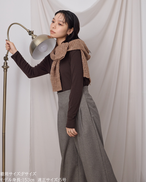 低身長向けトップス/低身長用/小柄ワトップス/小柄用/147㎝/SSサイス/XSサイズ/インナー/クルーニット/低身長/ウール/ウールインナー/レイヤード/重ね着