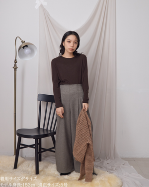 低身長向けトップス/低身長用/小柄ワトップス/小柄用/147㎝/SSサイス/XSサイズ/インナー/クルーニット/低身長/ウール/ウールインナー/レイヤード/重ね着