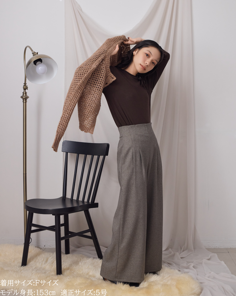 画像をギャラリービューアに読み込む, 低身長向けトップス/低身長用/小柄ワトップス/小柄用/147㎝/SSサイス/XSサイズ/インナー/クルーニット/低身長/ウール/ウールインナー/レイヤード/重ね着
