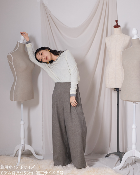 画像をギャラリービューアに読み込む, 低身長向けトップス/低身長用/小柄ワトップス/小柄用/147㎝/SSサイス/XSサイズ/インナー/クルーニット/低身長/ウール/ウールインナー/レイヤード/重ね着
