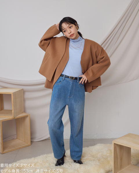 画像をギャラリービューアに読み込む, カシミヤ混リバーレイヤードコート(Japan Fabric)【808】
