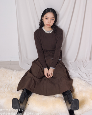 ロングプリーツスカート【548】