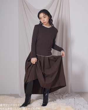 ロングプリーツスカート【548】