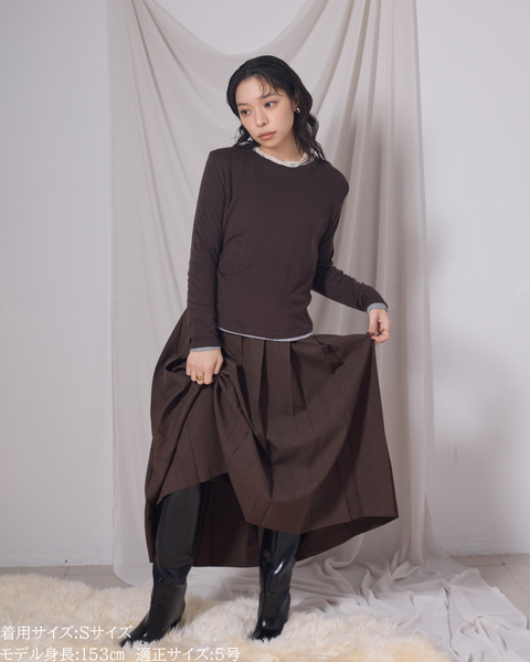 画像をギャラリービューアに読み込む, ロングプリーツスカート【548】
