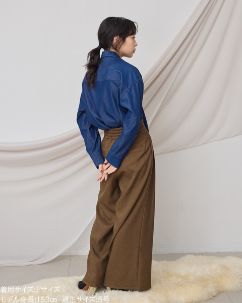 画像をギャラリービューアに読み込む, リュクスファブリックボウタイブラウス【823】
