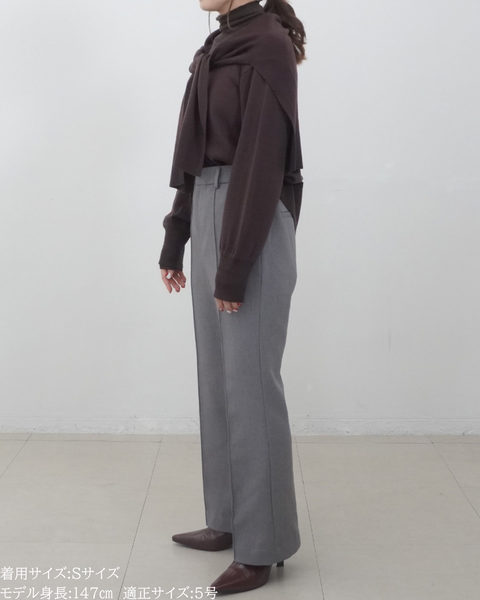 画像をギャラリービューアに読み込む, 低身長パンツ/小柄パンツ/低身長ボトムス/お直しいらず/低身長用/小柄用/低身長用ボトム/裏起毛パンツ/小柄用裏起毛パンツ/オフィスシーン/ウエスト楽/暖かい/裏起毛/極暖/美脚パンツ/美脚/スタイルアップ
