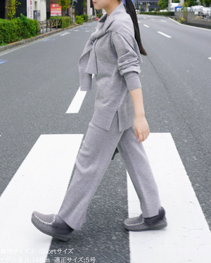 低身長パンツ/低身長用ボトム/ボトム/小柄用/XSサイズ/SSサイズ/147㎝/低身長ブランド/低身長ニットパンツ/ニットパンツ/お直し不要/脚長効果/ウールパンツ/ウール100%