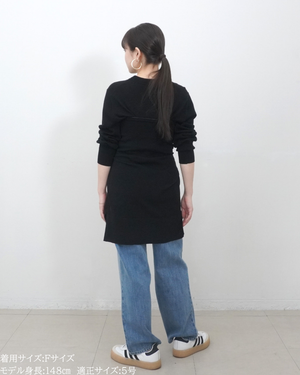 低身長向けトップス/低身長用/小柄ワトップス/小柄用/147㎝/SSサイス/XSサイズ/インナー/クルーニット/低身長/ウール/ウールインナー/カーデ風ストール付き/デザインニット