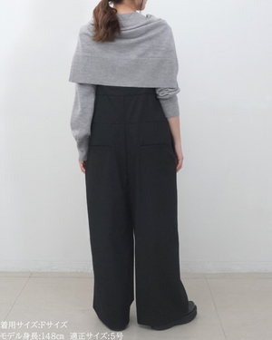 低身長向けトップス/低身長用/小柄ワトップス/小柄用/147㎝/SSサイス/XSサイズ/インナー/クルーニット/低身長/ウール/ウールインナー/カーデ風ストール付き/デザインニット