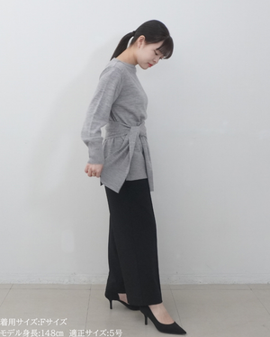 低身長向けトップス/低身長用/小柄ワトップス/小柄用/147㎝/SSサイス/XSサイズ/インナー/クルーニット/低身長/ウール/ウールインナー/カーデ風ストール付き/デザインニット/ボートネックニット/ボートネック/ウール100%