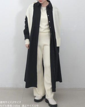 低身長向けトップス/低身長用/小柄ワトップス/小柄用/147㎝/SSサイス/XSサイズ/インナー/クルーニット/低身長/ウール/ウールインナー/カーデ風ストール付き/デザインニット/ボートネックニット/ボートネック/ウール100%