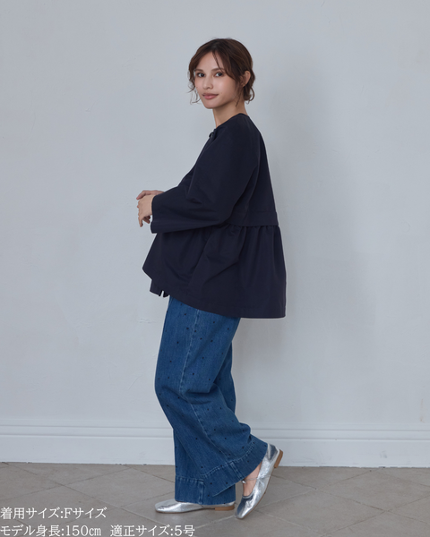 画像をギャラリービューアに読み込む, 取り外しペプラムコート【730】
