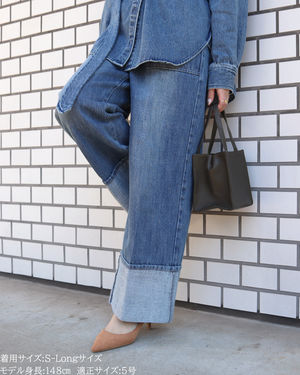 低身長パンツ/低身長用ボトム/ボトム/デニムパンツ/小柄用/XSサイズ/SSサイズ/147㎝/低身長ブランド/低身長デニムパンツ/韓国風/小柄韓国/デニム/ロールアップデニム/低身長/小柄/小柄デニム