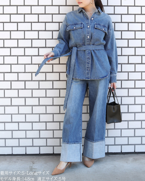 画像をギャラリービューアに読み込む, 低身長パンツ/低身長用ボトム/ボトム/デニムパンツ/小柄用/XSサイズ/SSサイズ/147㎝/低身長ブランド/低身長デニムパンツ/韓国風/小柄韓国/デニム/ロールアップデニム/低身長/小柄/小柄デニム
