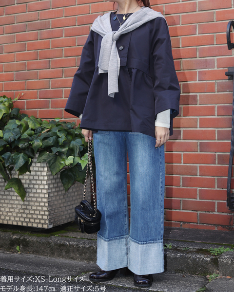 画像をギャラリービューアに読み込む, 低身長パンツ/低身長用ボトム/ボトム/デニムパンツ/小柄用/XSサイズ/SSサイズ/147㎝/低身長ブランド/低身長デニムパンツ/韓国風/小柄韓国/デニム/ロールアップデニム/低身長/小柄/小柄デニム
