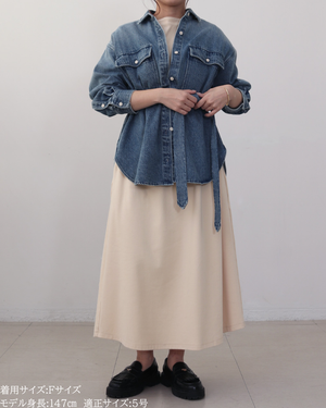 小柄ブランド/低身長ブランド/低身長/小柄/小柄シャツ/デニムシャツ/リボンシャツ