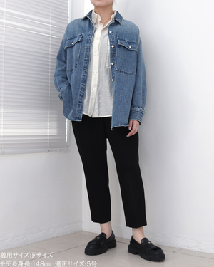 小柄ブランド/低身長ブランド/低身長/小柄/小柄シャツ/デニムシャツ/リボンシャツ