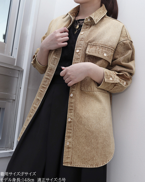 小柄ブランド/低身長ブランド/低身長/小柄/小柄シャツ/デニムシャツ/リボンシャツ