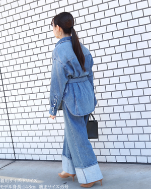 小柄ブランド/低身長ブランド/低身長/小柄/小柄シャツ/デニムシャツ/リボンシャツ