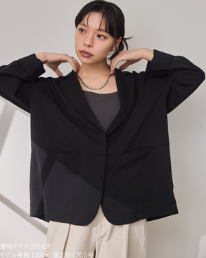 147_ichi_yon_nana】ジョーゼットジャケット(セットアップ可能 147_ichi_yon_nana】ジョーゼットジャケット(セットアップ可能