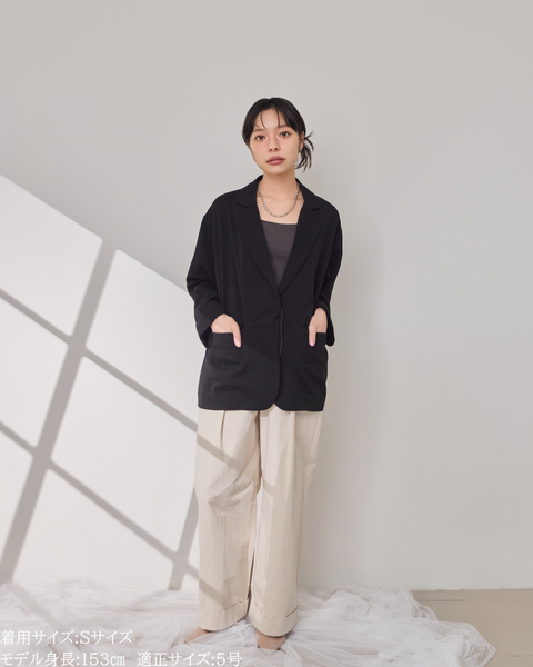 画像をギャラリービューアに読み込む, 低身長向けアウター/低身長向けオケージョン/小柄アウター/オケージョン/小柄ジャケット/低身長/2026SS/小柄セレモニー/セレモニー/小柄セットアップ/セットアップ/低身長ブランド/小柄ブランド/ジャケット/スーツ/小柄スーツ/小柄セットアップ/カジュアルジャケット
