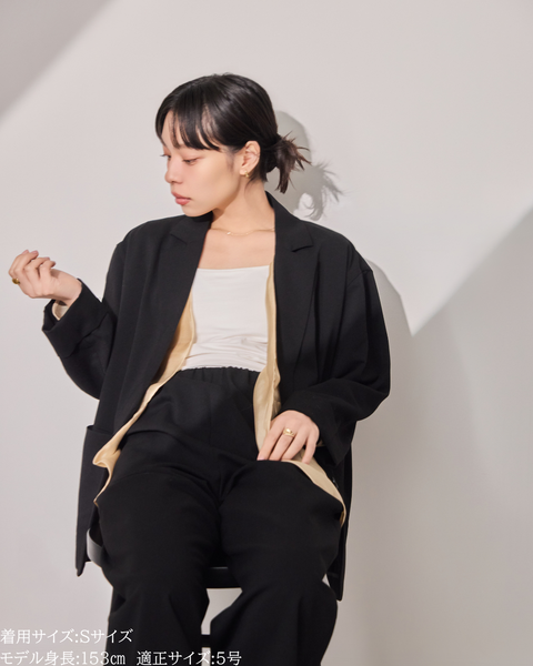 画像をギャラリービューアに読み込む, 低身長向けアウター/低身長向けオケージョン/小柄アウター/オケージョン/小柄ジャケット/低身長/2026SS/小柄セレモニー/セレモニー/小柄セットアップ/セットアップ/低身長ブランド/小柄ブランド/ジャケット/スーツ/小柄スーツ/小柄セットアップ/カジュアルジャケット
