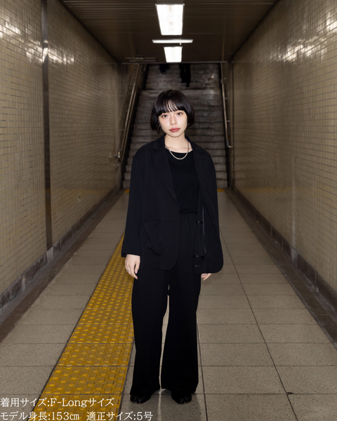 画像をギャラリービューアに読み込む, 低身長向けパンツ/低身長向けオケージョン/小柄パンツ/オケージョン/低身長/2026SS/小柄セレモニー/セレモニー/低身長ブランド/小柄ブランド/パンツ/スーツ/小柄スーツ/小柄お出掛け服/セレモニー服/セットアップ/小柄セットアップ/ウエストゴム/ラクチン
