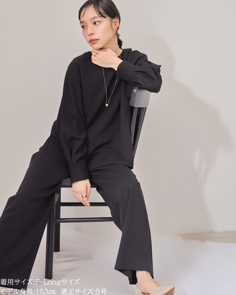 画像をギャラリービューアに読み込む, 低身長向けパンツ/低身長向けオケージョン/小柄パンツ/オケージョン/低身長/2026SS/小柄セレモニー/セレモニー/低身長ブランド/小柄ブランド/パンツ/スーツ/小柄スーツ/小柄お出掛け服/セレモニー服/セットアップ/小柄セットアップ/ウエストゴム/ラクチン
